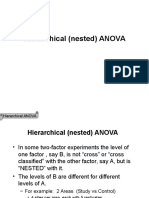 Hierarchical Nested Anova 121