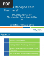 1A What Is Managed Care Pharmacy - 2016