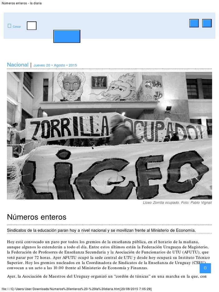 La Diaria Numeros Enteros Uruguay Politica Free 30 Day Trial Scribd