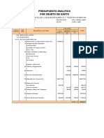 Presupuesto Analitico Definitivo