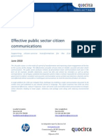 Effective Public Sector Citizen Communications