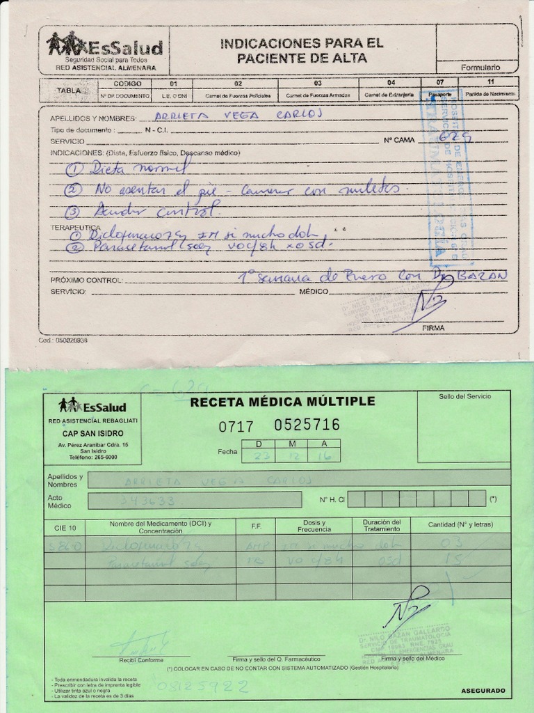 Certificado de Alta Médica PDF