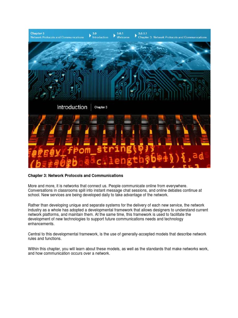 Network Protocols and Communication Basics | PDF