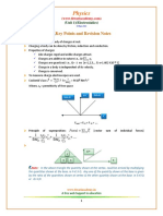 Physics: Key Points and Revision Notes