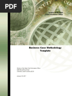 Business Case Methodology Template: Division of The State Chief Information Officer