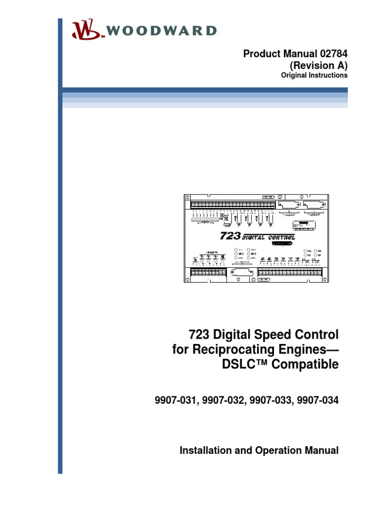 Product Manual 02784 (Revision A) : 723 Digital Speed Control For ...