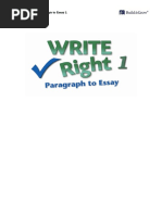 Download Write Right-Paragraph to Essay 1 Answer Key by smith SN336943422 doc pdf