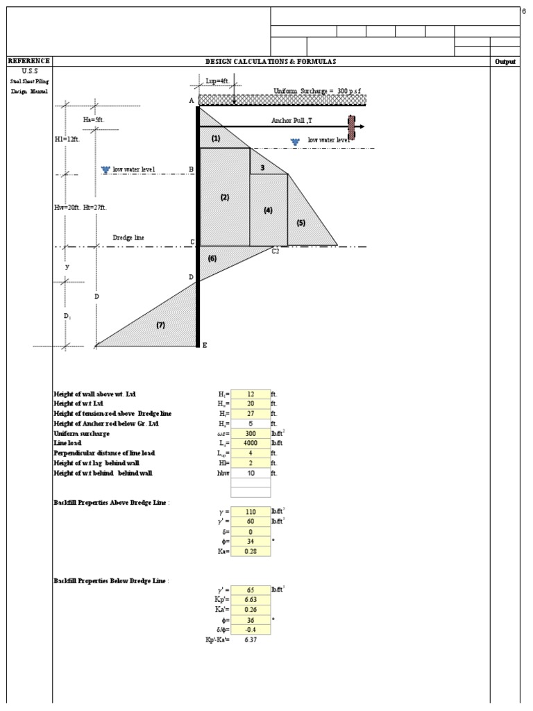 Sheet Pile Wall | PDF | Continuum Mechanics | Engineering