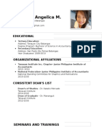 NFJPIA1617 - Resume-Pro-froma (APDUHAN ANGELICA)