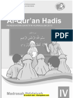 Buku Al-Qur'an Hadis Kelas 4 PDF