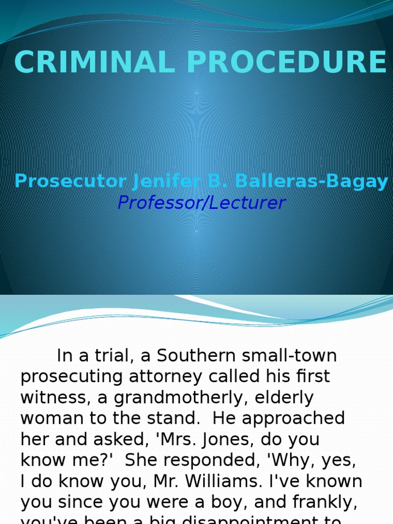 Criminal Procedure Overview | PDF | Search And Seizure | Arraignment