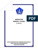 Indikator Kinerja Utama (IKU) : Badan Perencanaan Pembangunan Daerah Penelitian Dan Pengembangan Kabupaten Badung