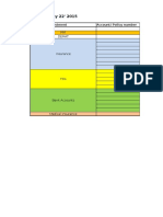 Summary As On May 22' 2015: Nature of Investment Account/ Policy Number