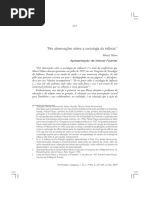 Três Observações Sobre a Sociologia Da Infância