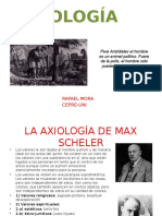La axiología de Max Scheler y los tipos de valores