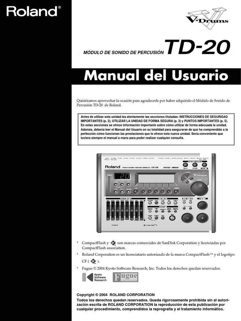 Roland TD-20 V-Drums Percussion Sound Module