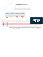 Weekly Timesheet Calculator: Wayne Enterprise