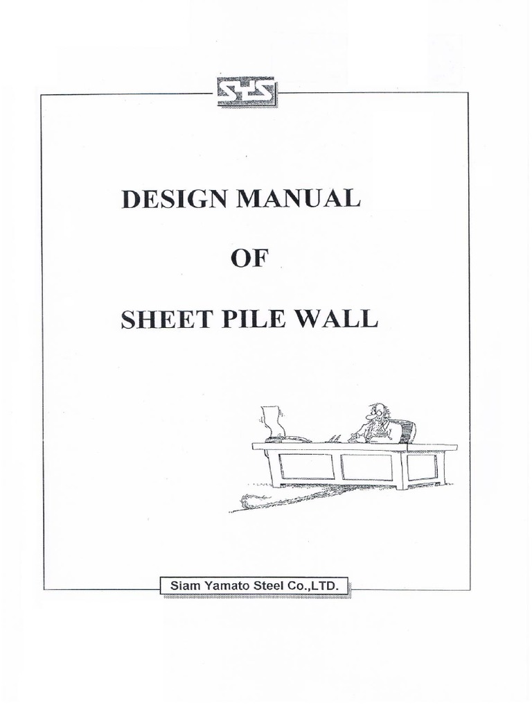 Design Manual of Sheet Pile Wall - Siam Yamato Steel PDF | PDF