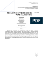 Promotion Strategies in Wine Marketing: Case Study