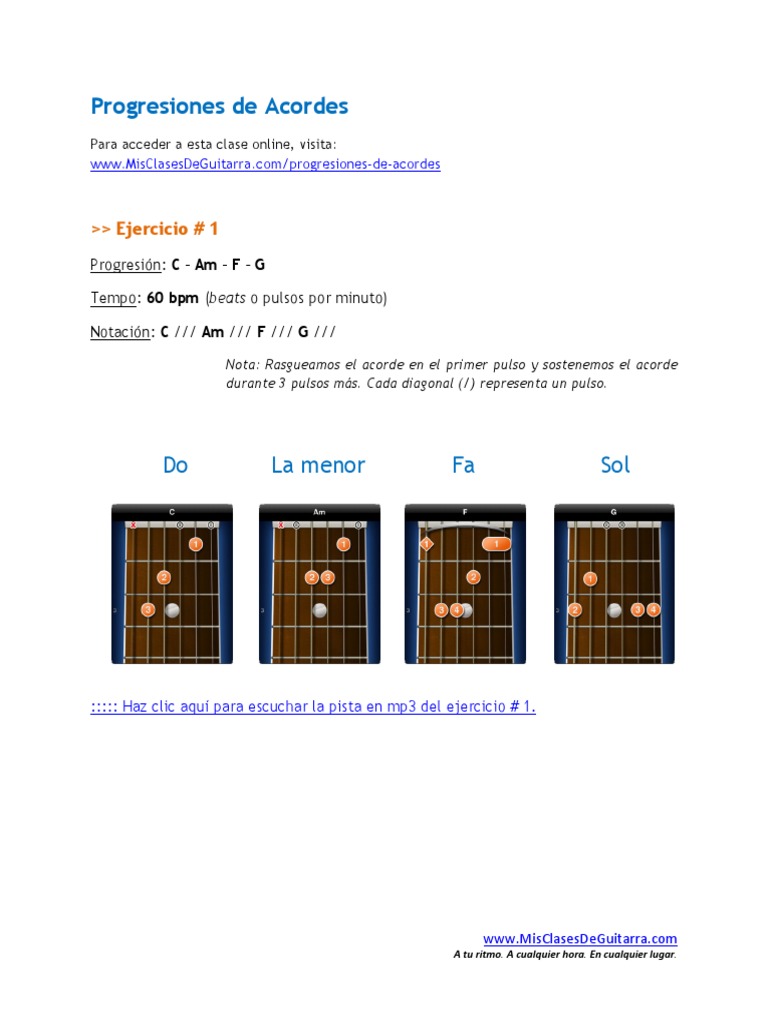 Progresiones de Acordes PDF | PDF