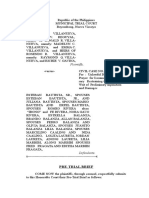 Philippines Land Dispute Trial Brief