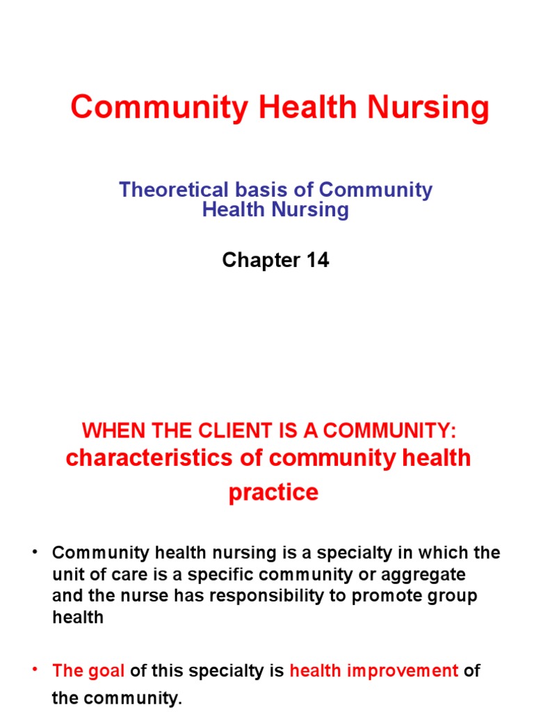Community Health Nursing Overview | PDF | Public Health | Nursing