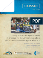 Jonathan Fox - Doing Accountability Differently: A Proposal For The Vertical Integration of Civil Society Monitoring and Advocacy, U4 Issue 2016