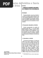 A Análise Do Laoconte Por Goethe Ou o Primeiro Texto Estruturalista