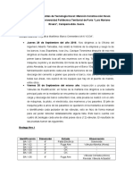 Informe de Los Pasantes de Tecnología Naval #1 Desde El 28 Sep Hasta El 19 Oct