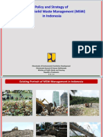 Policy and Strategy of Municipal Solid Waste Management MSW in Indonesia