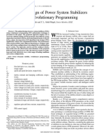 Optimal Design of Power System Stabilizers Using Evolutionary Programming