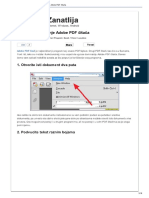 Saveti Za Korišćenje Adobe PDF Čitača