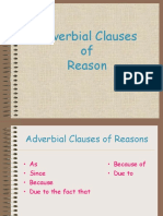1 - Adverbial Clauses of Reason