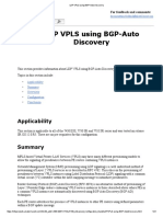 LDP VPLS Using BGP-Auto Discovery