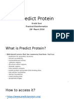 Predict Protein: Krutik Soni Practical Bioinformatics 28 March 2016