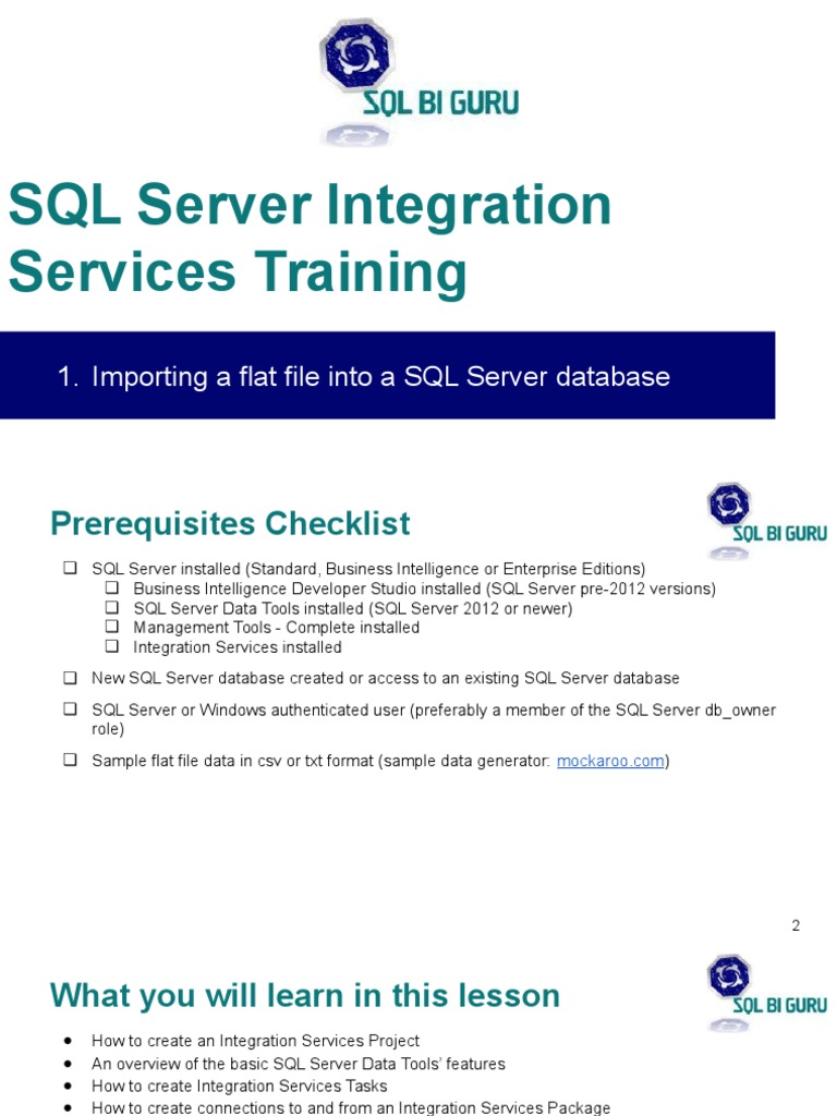 Flat File Import To A SQL Server Database PDF