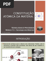 APRESENTAÇÃO FICHA 1 - Constituição Atómica Da Matéria
