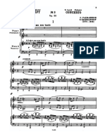 Rach 3, Mov 1 - 2 Piano Sheet
