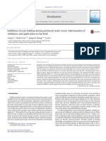 Inhibition of Scale Buildup During Produced Water Reuse Optimization of Inhibitors and Application in The Field 2014 Desalination