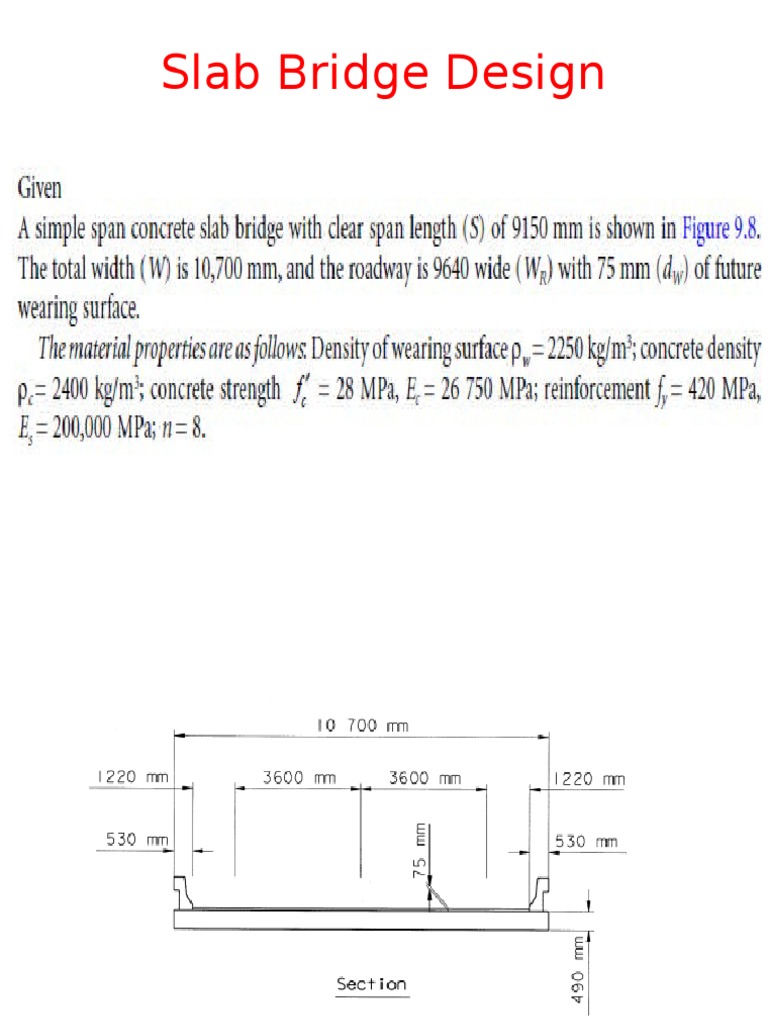 Slab Bridge Design New PDF