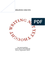 Writing Not Yet Thought (Booklet)