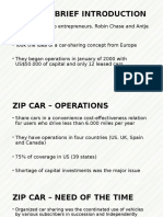 Zip Car - Brief Introduction