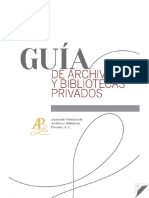 Guía de Archivos y Bibliotecas Privados