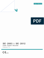 Edan SE-2003 & SE-2012 Holter User Manual