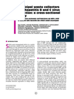 Municipal Waste Collectors and Hepatitis B and C Virus Infection: A Cross-Sectional Study