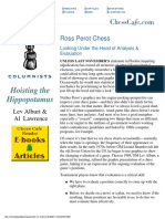 Hoisting The Hippopotamus: Ross Perot Chess