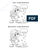 Dibujo de La Lluvia para Colorear