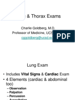 Lung & Thorax Exams: Charlie Goldberg, M.D. Professor of Medicine, UCSD SOM