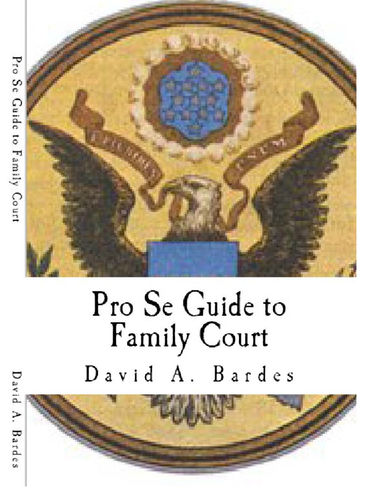 Free Pro Se Guide To Family Court PDF Pro Se Legal Representation