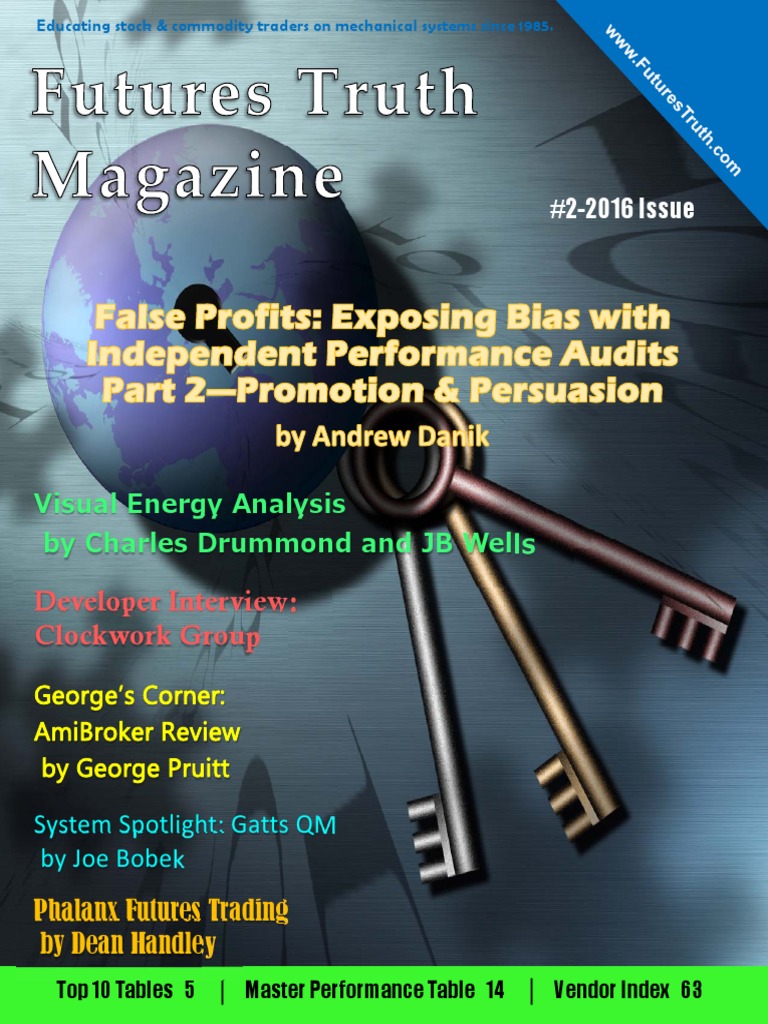 Futures Truth Magazine Issue 2016 PDF Algorithmic Trading Futures